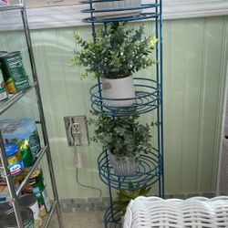 Plant Stand With Or Without Artificial Plants And Planters 