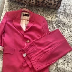 Zara Pink Suit Blazer And Pants Size S Oversized