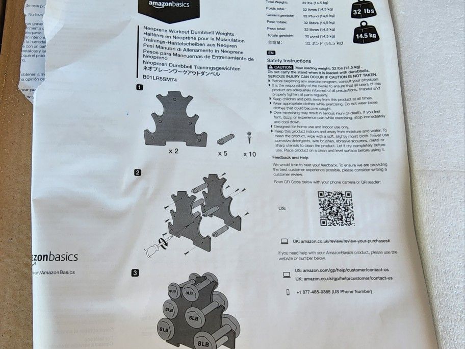 Amazon Basics Weight Set