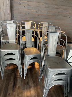 Metal restaurant chair