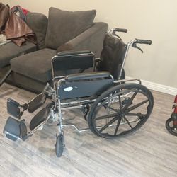 Nice wheelchair with leg and footrest