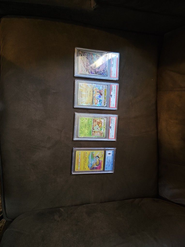 Pokemon Graded SLABS LOT OF 4 FOR $25 All Graded 9 PSA And CGC