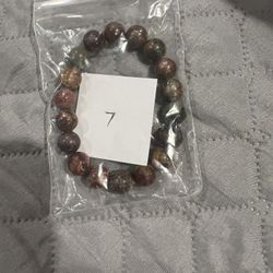 Natural Picasso Jasper Gemstones Beads Bracelets 