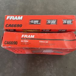 (2) CA6690 Fram Air Filters
