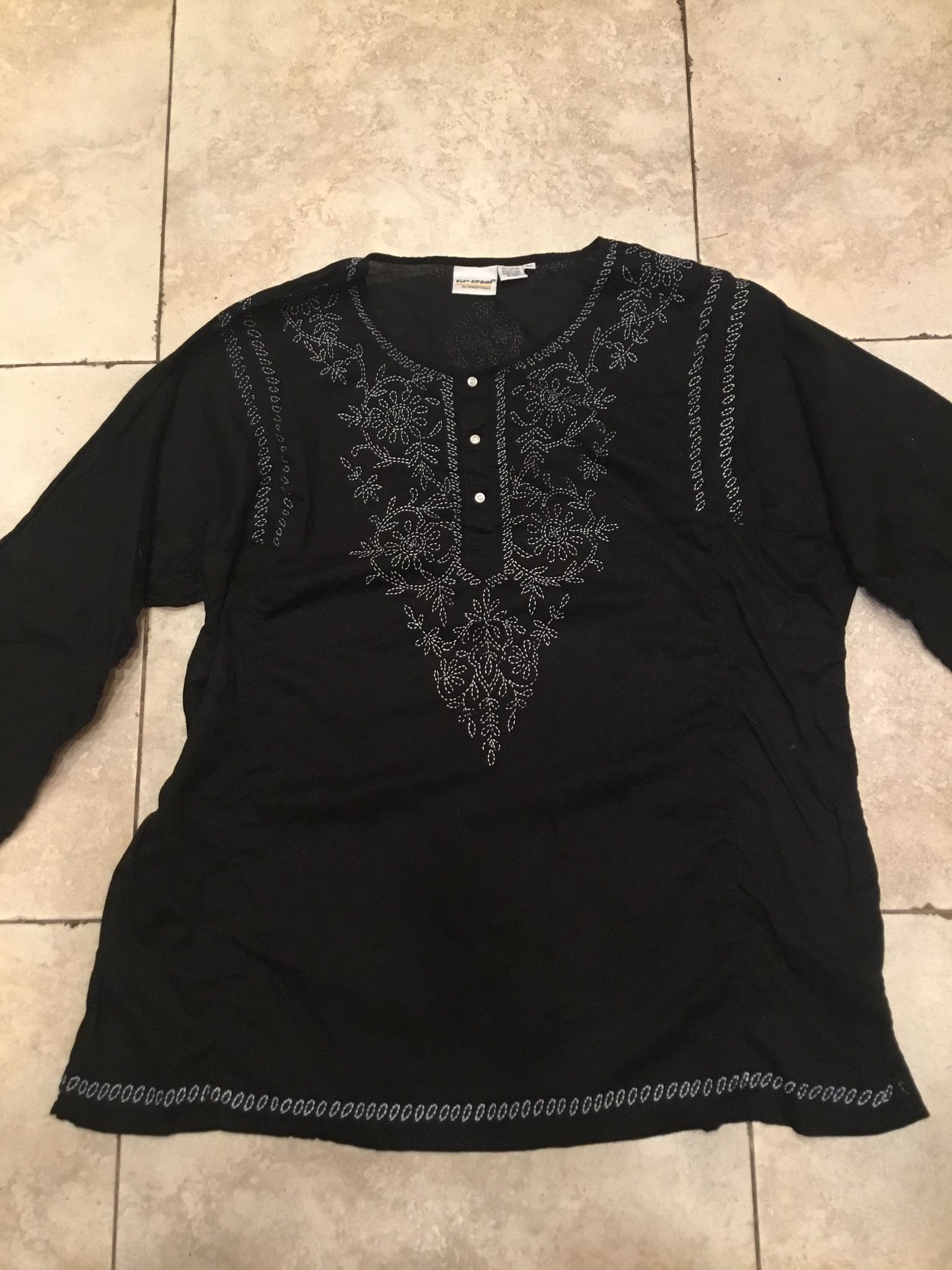 Women’s Plus Size Swimsuit Cover Up Or Shirt 3X