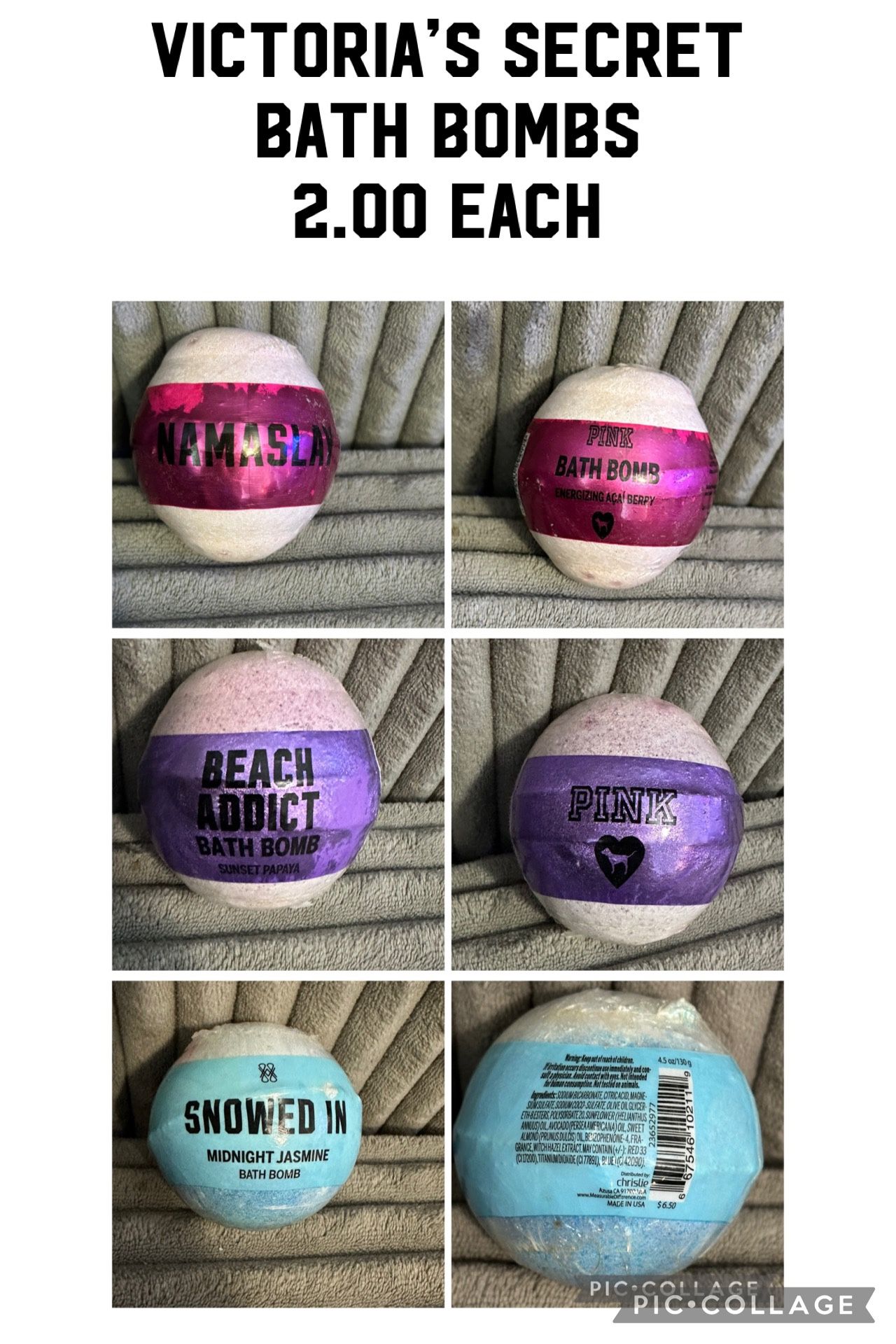 Victoria’s Secret Bath Bombs NEW