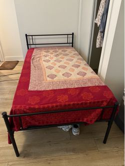 Twin Bed Frame with Mattress