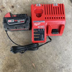 Milwaukee Battery And Charger 