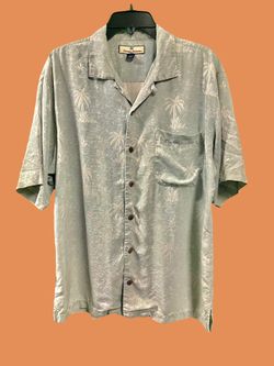 Men’s Tommy Bahama Hawaiian 100% Silk Shirt Size Medium