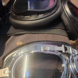 Motorcycle Goggles Aviator Pilot Bike Scooter Motocross Riding UV Anti Scratch