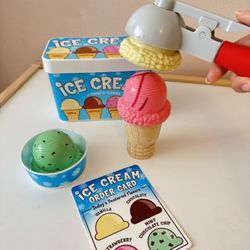 Melissa & Doug Ice Cream Stack Magnetic Pretend Play Set