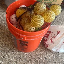 Bucket Of Wiffle Balls 