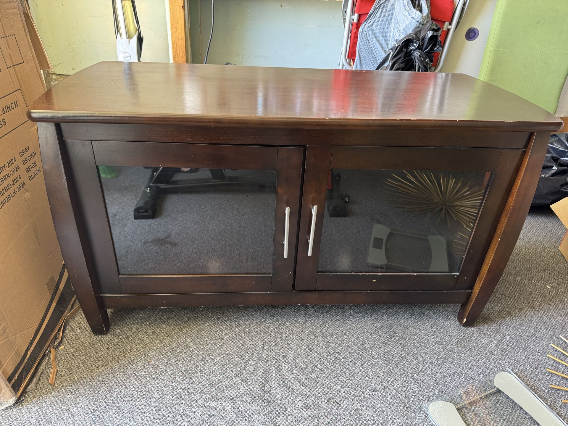 Wood tv stand