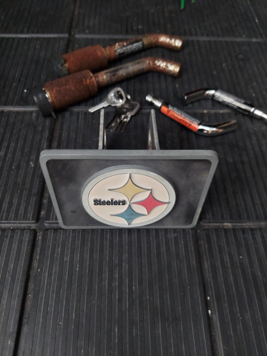 Pittsburgh Steelers hitch receiver cover