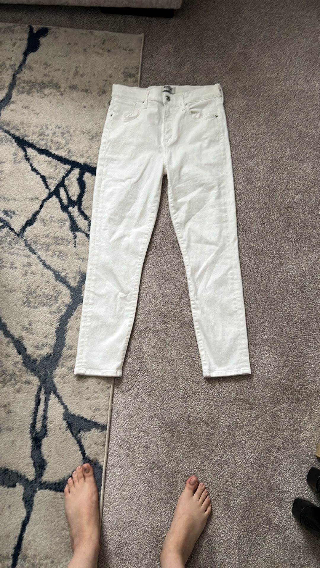 Agolde White Skinny Jeans