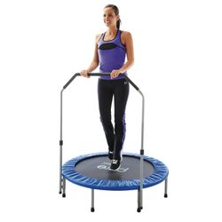"Pure Fun"  40 inch Low-Impact Fitness Trampoline w/Safety Handrail