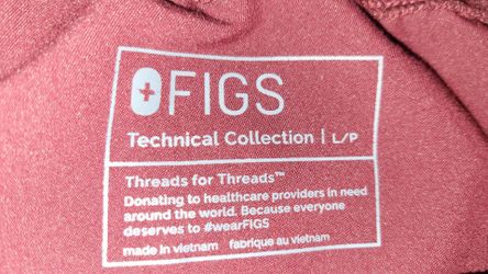 Figs Joggers Scrub pants Size LP = Large Petite Maroon Burgundy Cash only