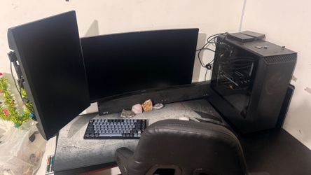 Gaming setup! Brand new keyboard mouse headset, monitor! I5-12600k 5060 gpu! Read description!