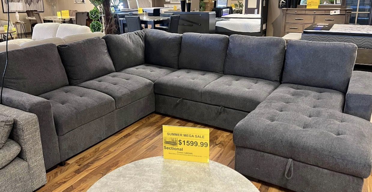 New Sectional Sleeper In Box Buy Now Pay Later $39 Down 