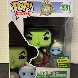 Funko Pop Wicked Witch Winged Monkey SDCC 2024 Summer Convention In Hand