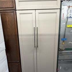 Panel Ready Sub Zero Side By Side Built In 36” Refrigerator Counter Depth
