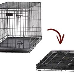 Dog Crate Like New - Metal - 30-Inch w/ Divider , Single Door