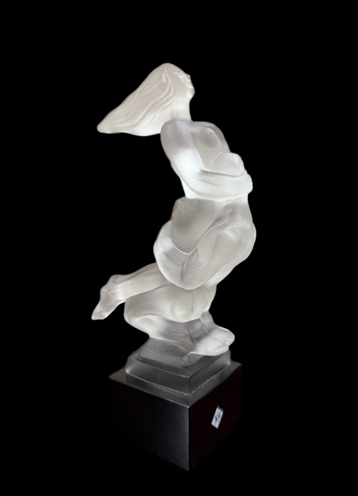 DESNA BOHEMIAN GLASS LOVERS GLASS FIGURINE