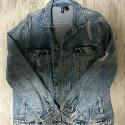 Men’s Denim Jean Jacket Large