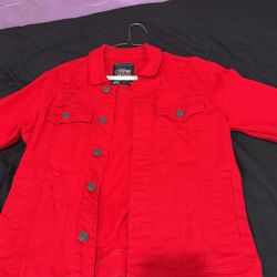 Red Jean Jacket