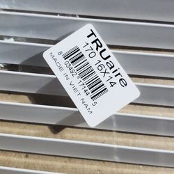 TruAire 16 inx 14 in. White Stamped Return Air