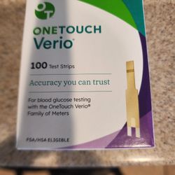 Verio 100 count glucose test strips
