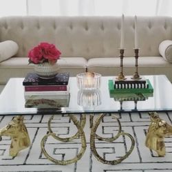 Vintage Ram Table • Brass Vintage RAM coffee Table 