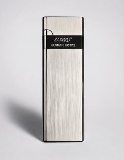 Slim Metal Lighter Silver Gray | Refillable Windproof Design | New In Box