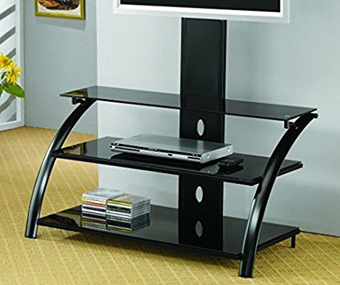 2 glass tv stands for flat screens