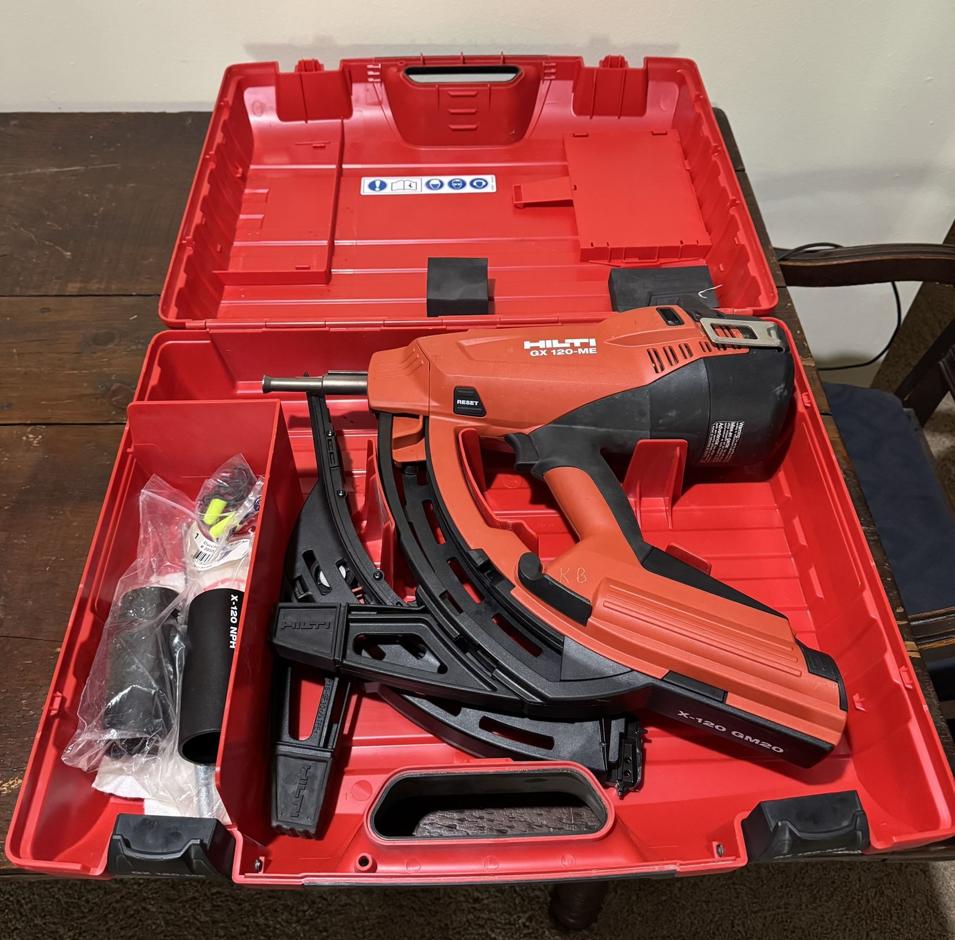 Hilti GX 120-ME Gas Powered Actuated Fastener Nail Gun