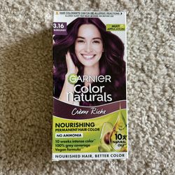 New  GARNIER Color Naturals Shade 3.16 Burgundy,