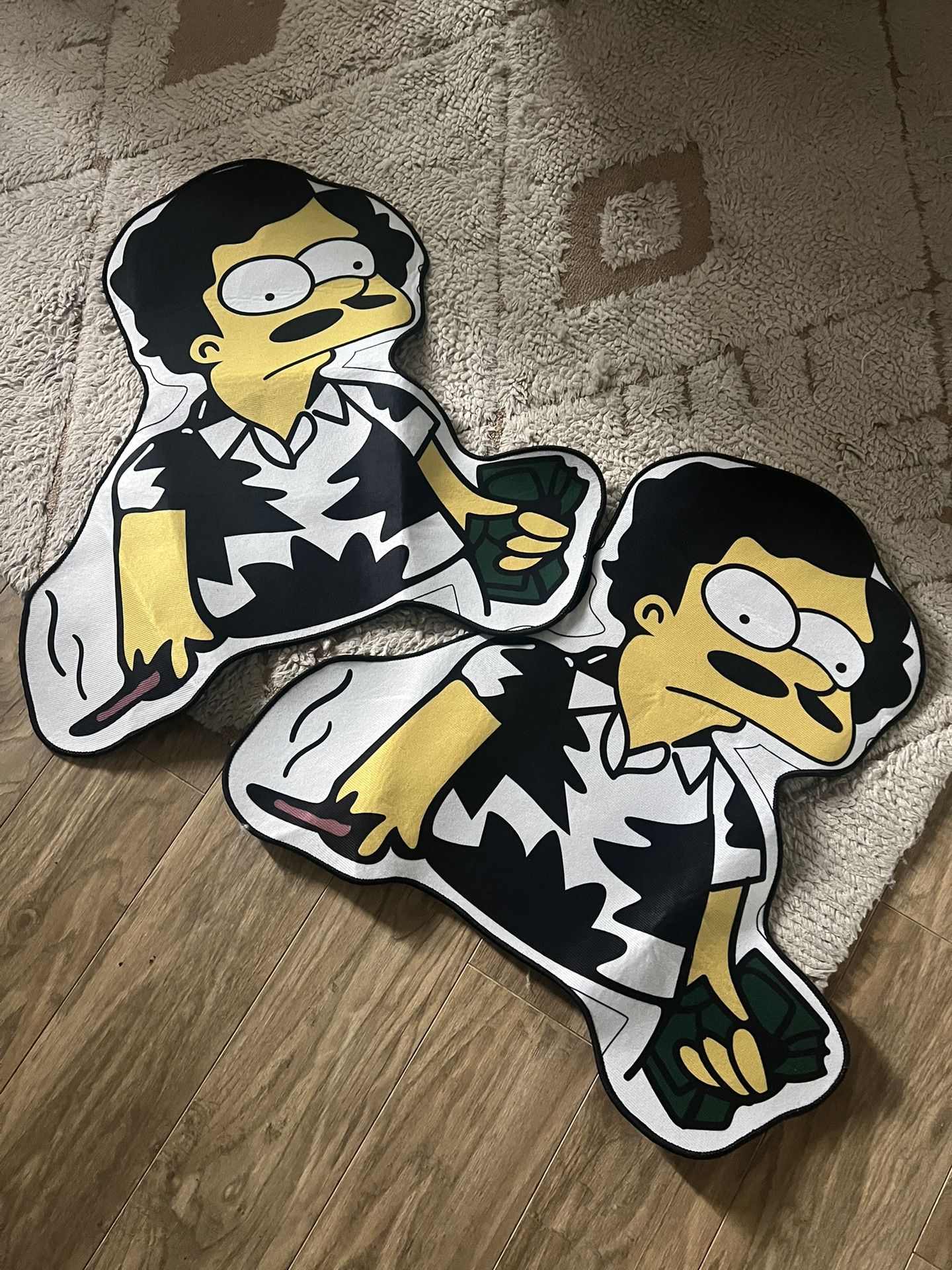 Pablo Escobar Simpson’s rugs