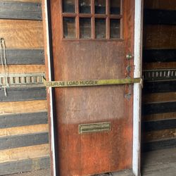 Antique 1913 Front Door Pre-Hung w/ Original Hardware