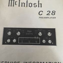Mcintosh C 28 Paperwork