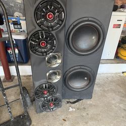 2 12inch audio Pipe In a ported Box
