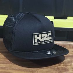 HRC Honda Racing Foam Trucker Hat Black Color