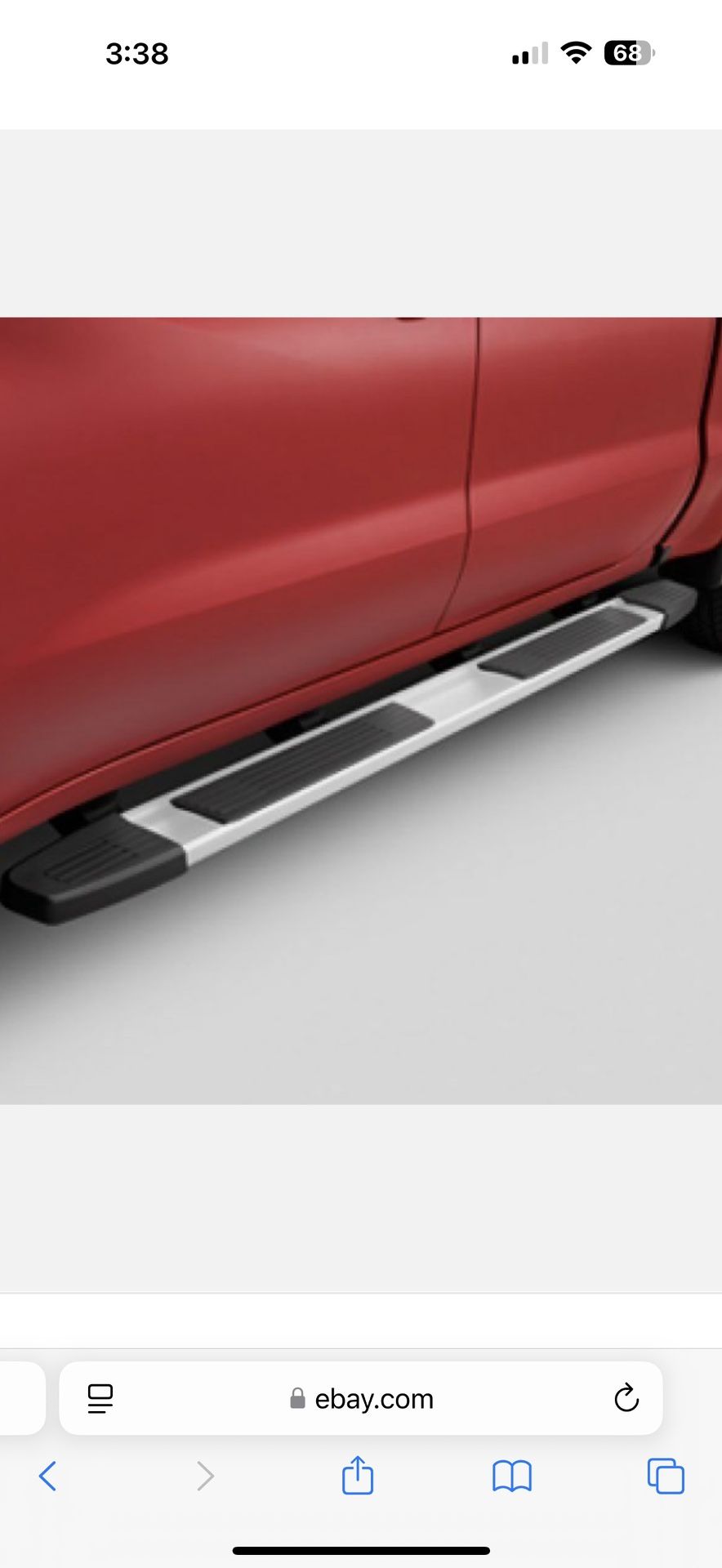 GM Silverado Sierra Crew Cab 6" Rectangular Chrome Assist Steps Fits 2019-2025 OEM