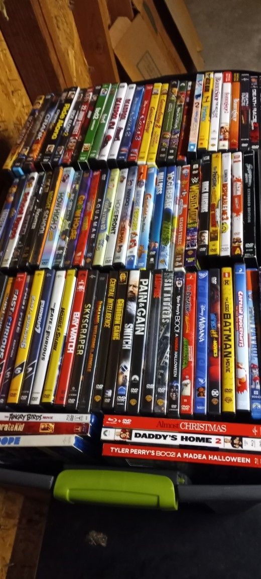 100+ DVD Movies.