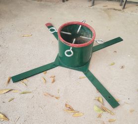 Large iron Christmas tree stand
