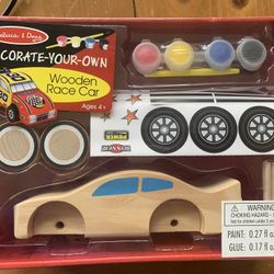 Wooden Race Car Kit-New In Sealed Package