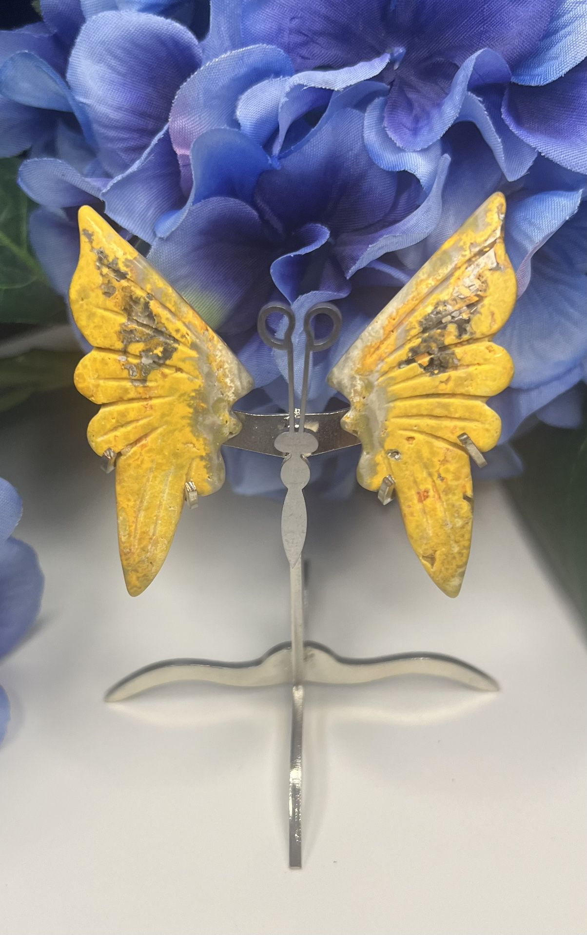 🐝 Bumblebee Jasper Butterfly Wings🐝 Approx size; 3.5"x2.3" 