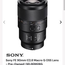 Sony G Lense 70mm Fixed Macro 