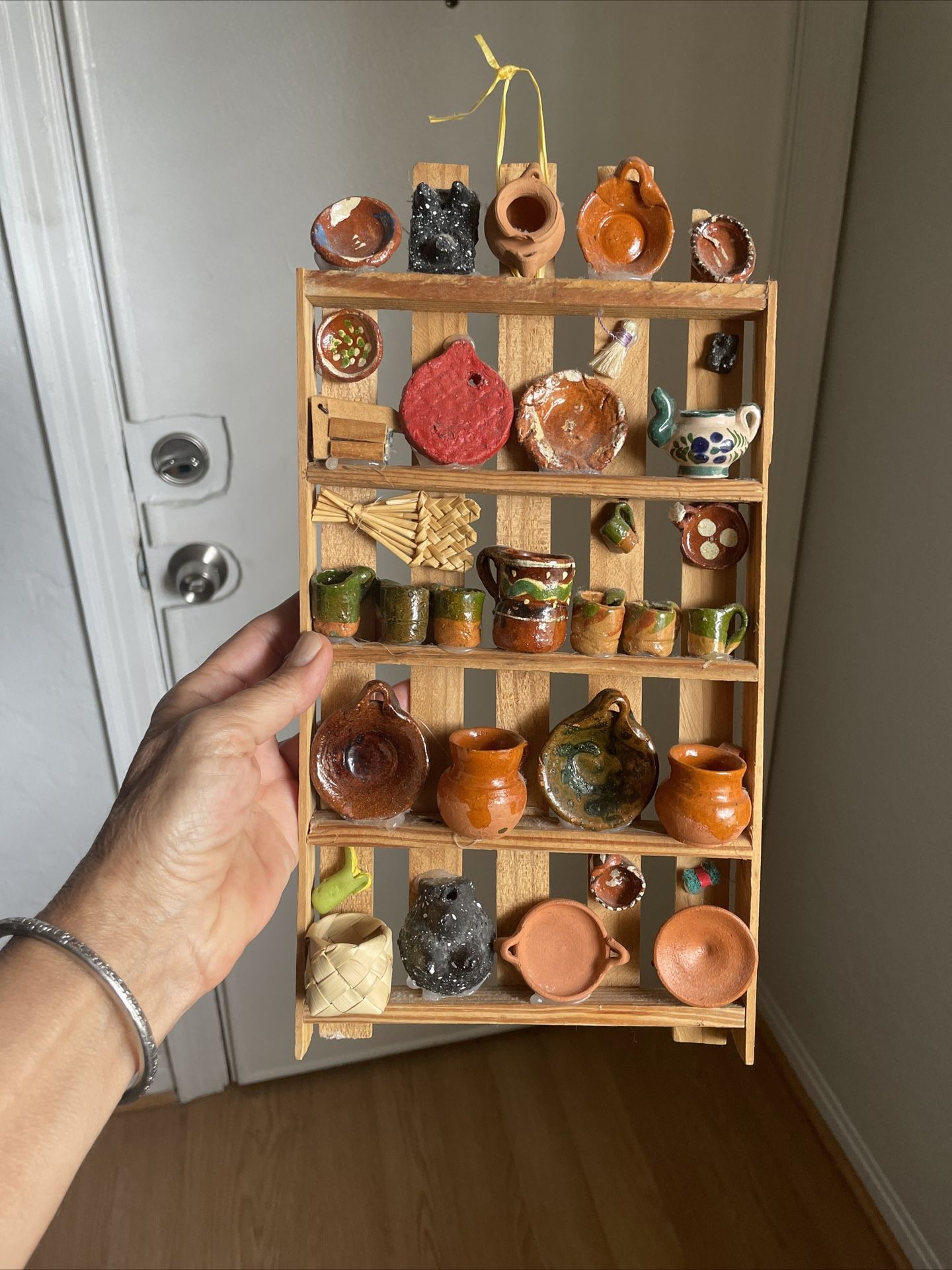 Miniature Kitchen Shelf Wall Art Farmhouse Decor Boho eclectic