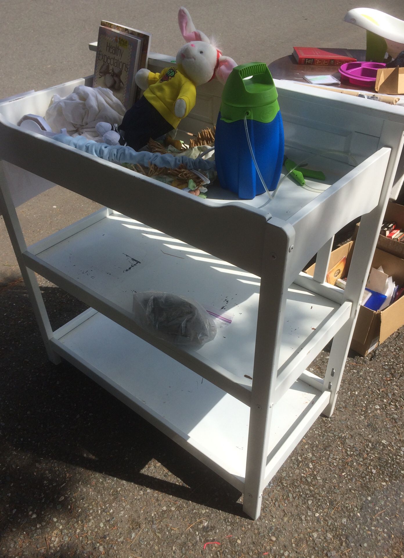 Free baby changing table