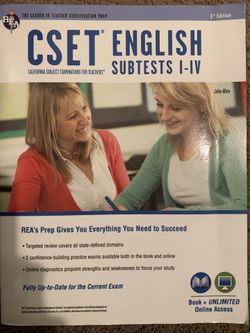 CSET ENGLISH study guide book
